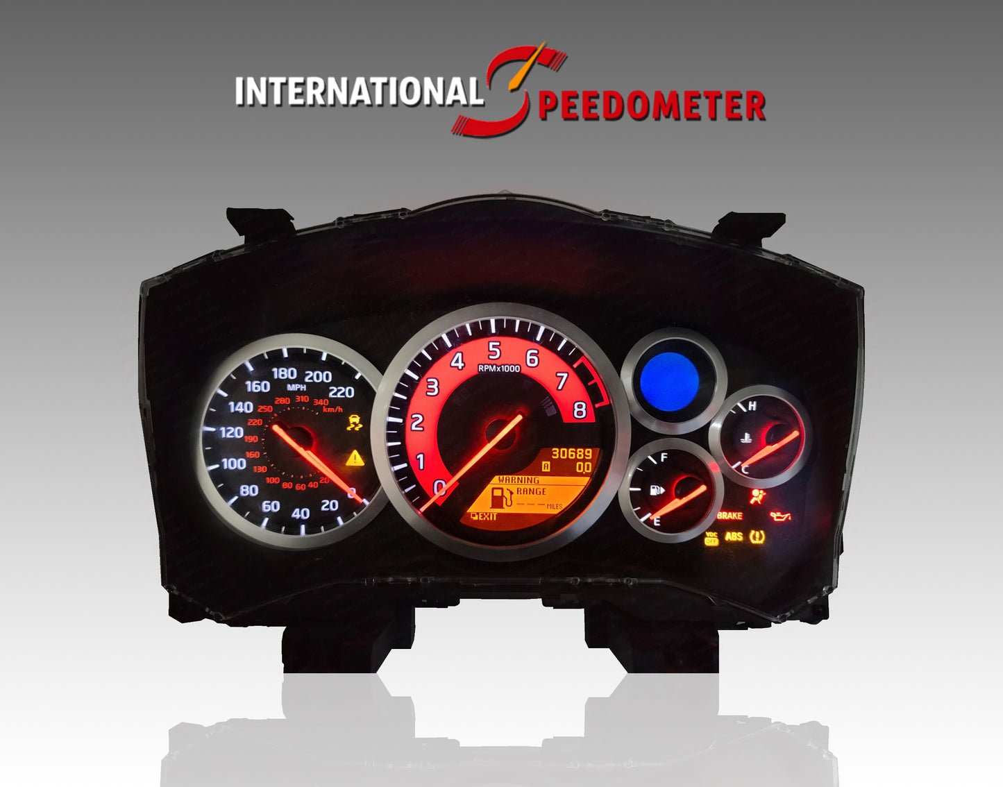 2007-2023 Nissan GTR Carbonfiber Red Faceplate (3D/MPH) - NIGT-01 image 2