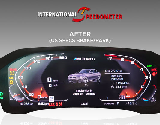 2019-2021 BMW Live Cockpit Speedometer Conversion (InHouse) - BMIH-01 image 1