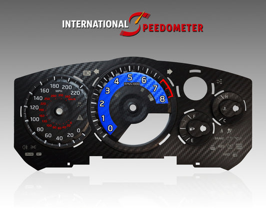 2007-2023 Nissan GTR Carbonfiber Blue Faceplate (3D/MPH) - NIGT-02 image 0