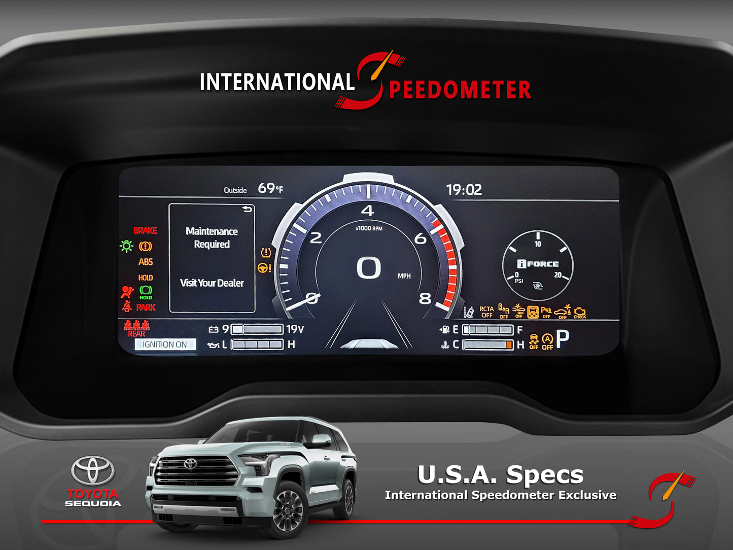 2022-2024 Toyota Sequoia Full Screen Conversion - TOIH-04 image 1
