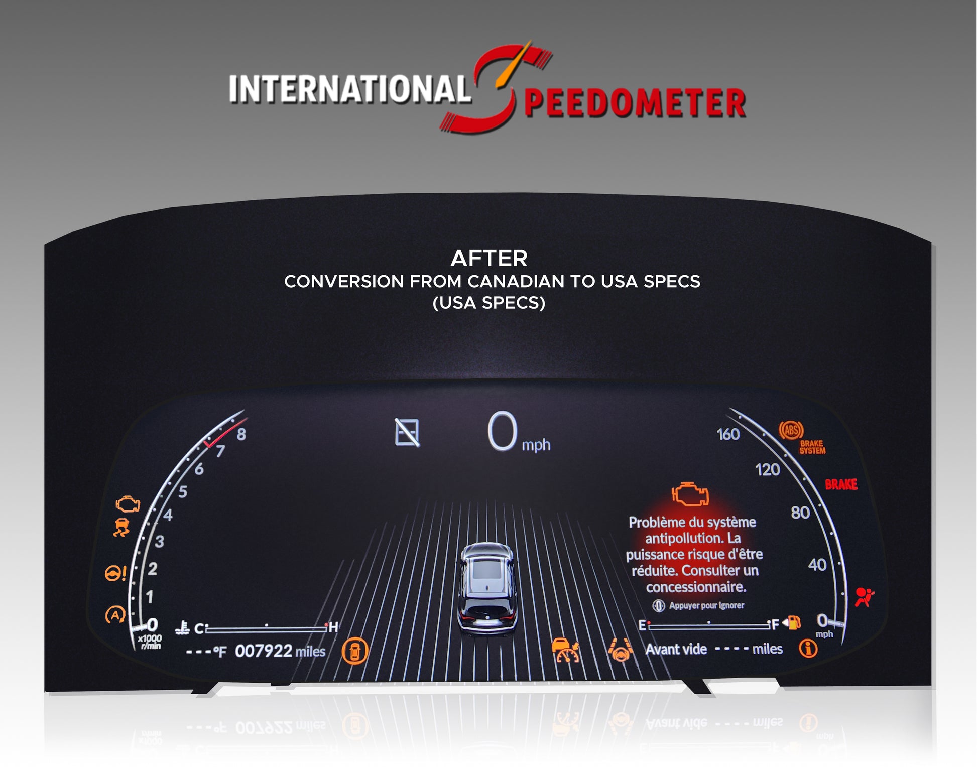 2022-2023 Acura MDX Speedometer Conversion (InHouse) - ACIH-01 image 1