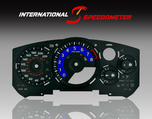 2007-2023 Nissan GTR Carbonfiber Blue Faceplate (3D/MPH) - NIGT-02